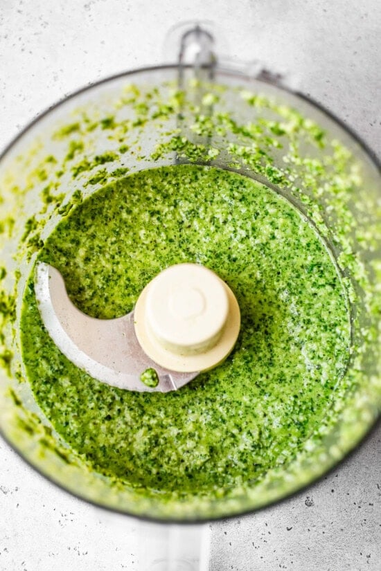 pesto in food processor