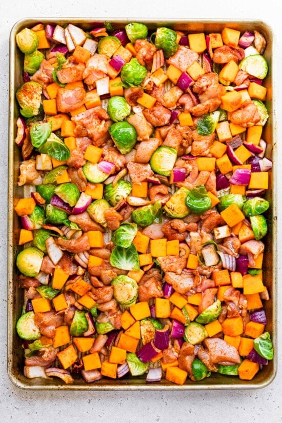 Fall Chicken Sheet Pan Dinner
