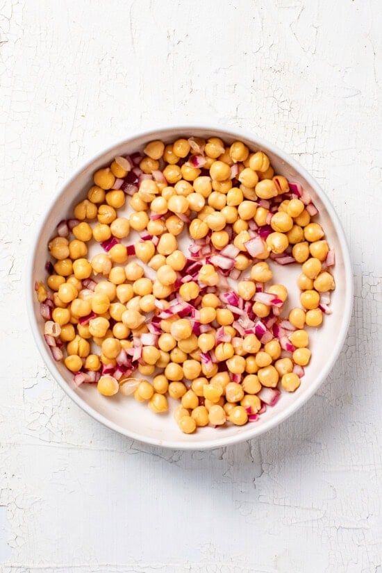 marinate the chickpeas
