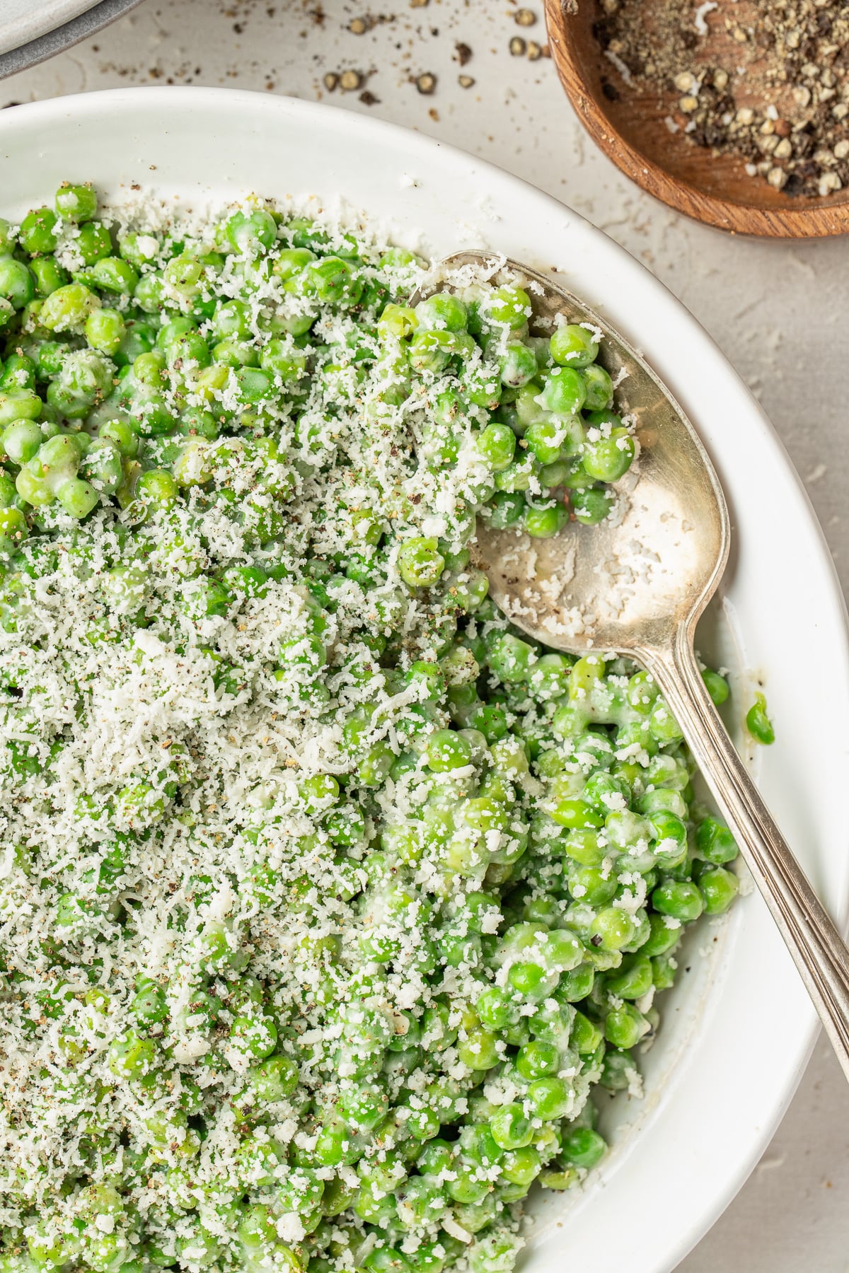 Cacio e Pepe Peas