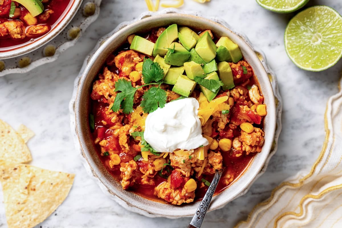 Crockpot Turkey Chili (Kid-Friendly!)