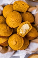 Pumpkin Cornbread Muffins