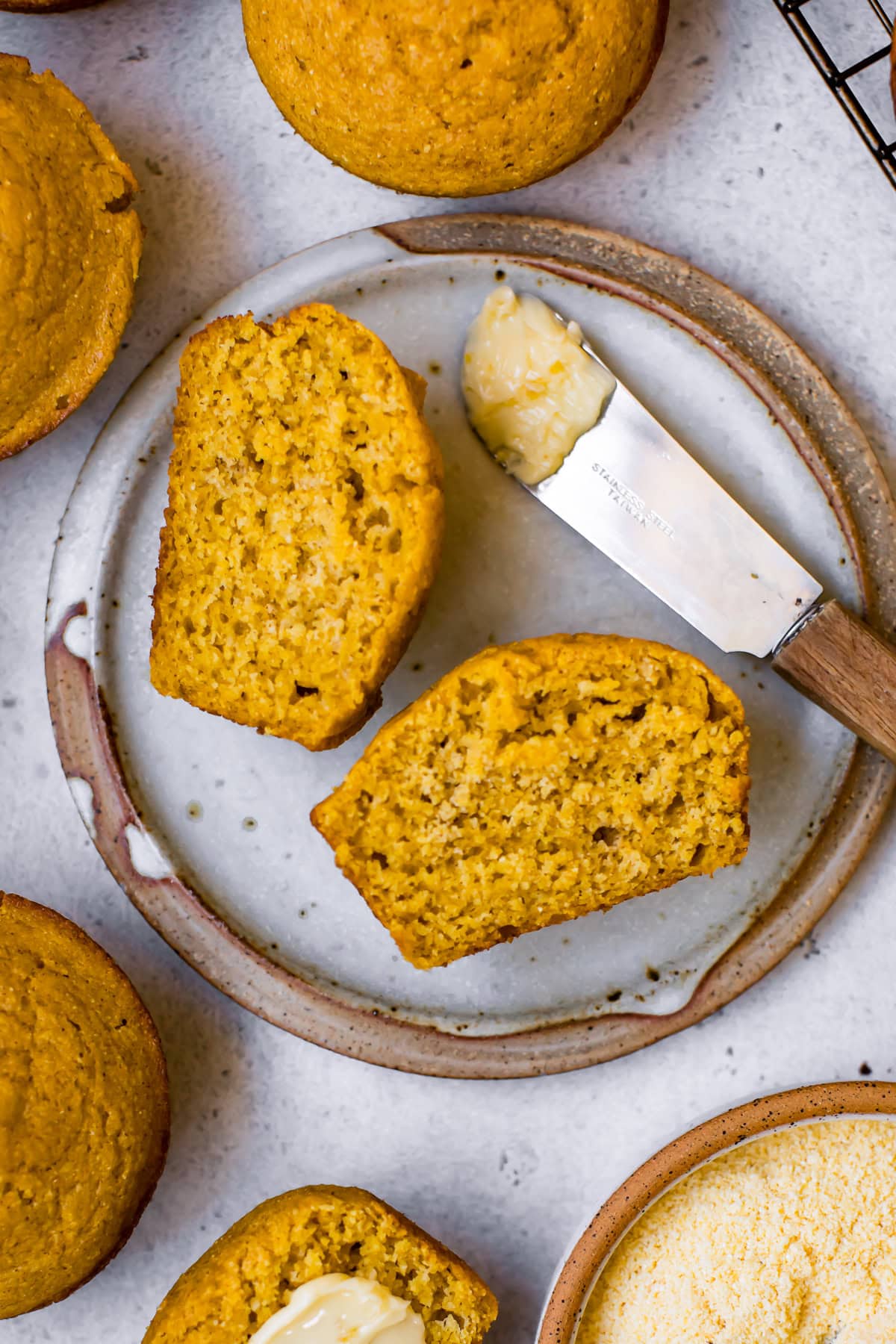Pumpkin Cornbread Muffins