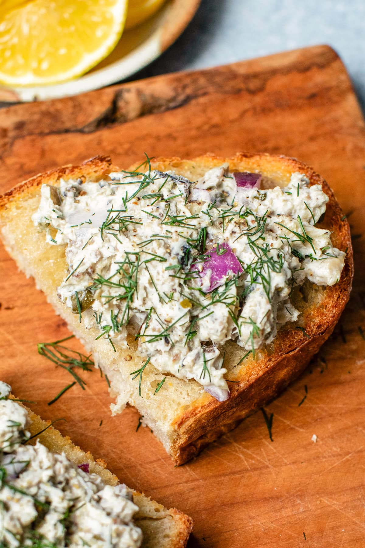 Sardine Salad on toast