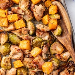 Maple Dijon Sheet Pan Chicken with Fall Vegetables