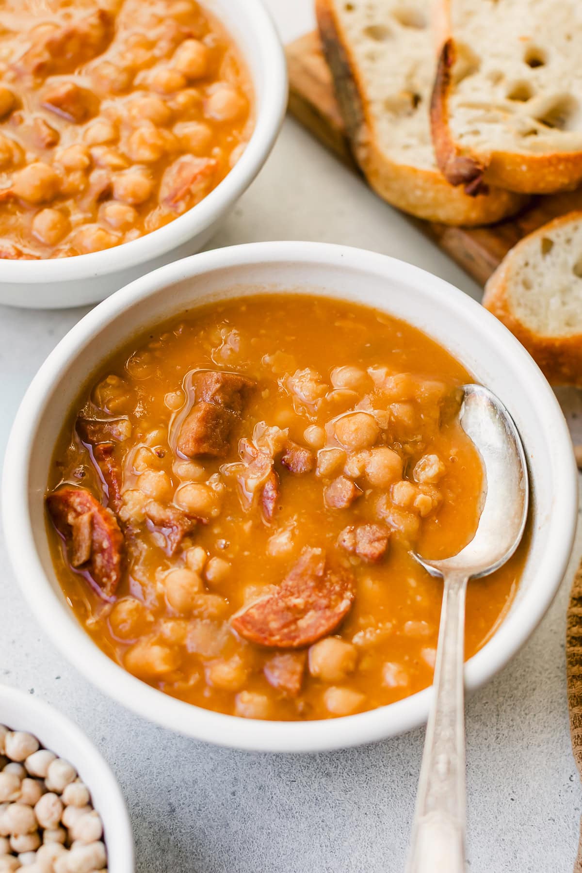 Spanish Garbanzo Stew in a bowl