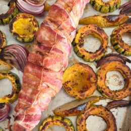 Bacon-Wrapped Pork Tenderloin (Sheet Pan Dinner)