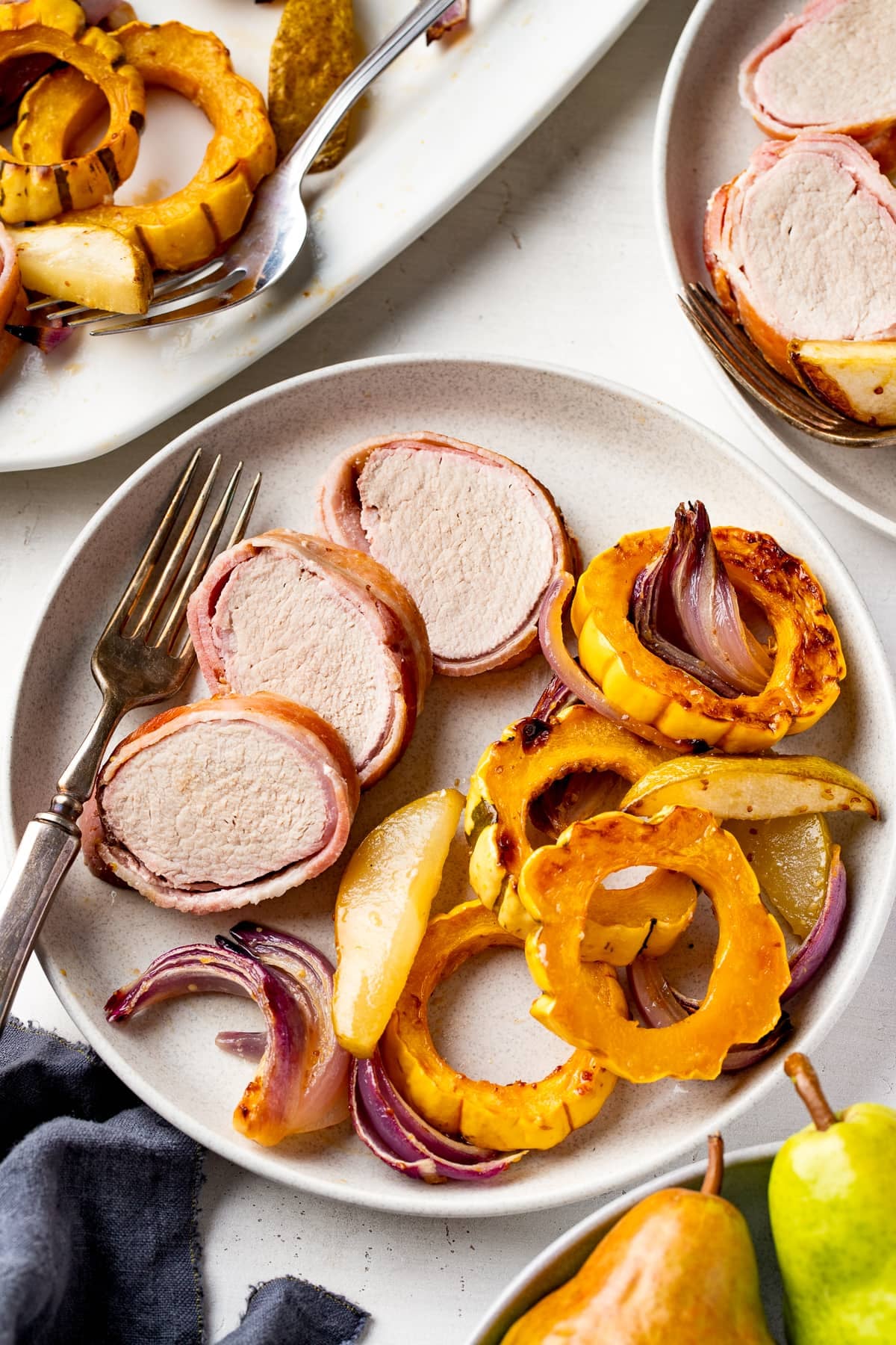 Bacon-Wrapped Pork Tenderloin (Sheet Pan Dinner)