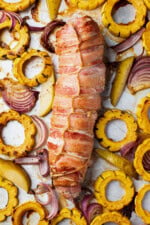 Bacon-Wrapped Pork Tenderloin (Sheet Pan Dinner)