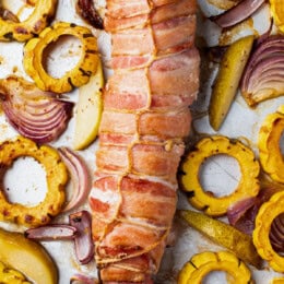Bacon-Wrapped Pork Tenderloin (Sheet Pan Dinner)