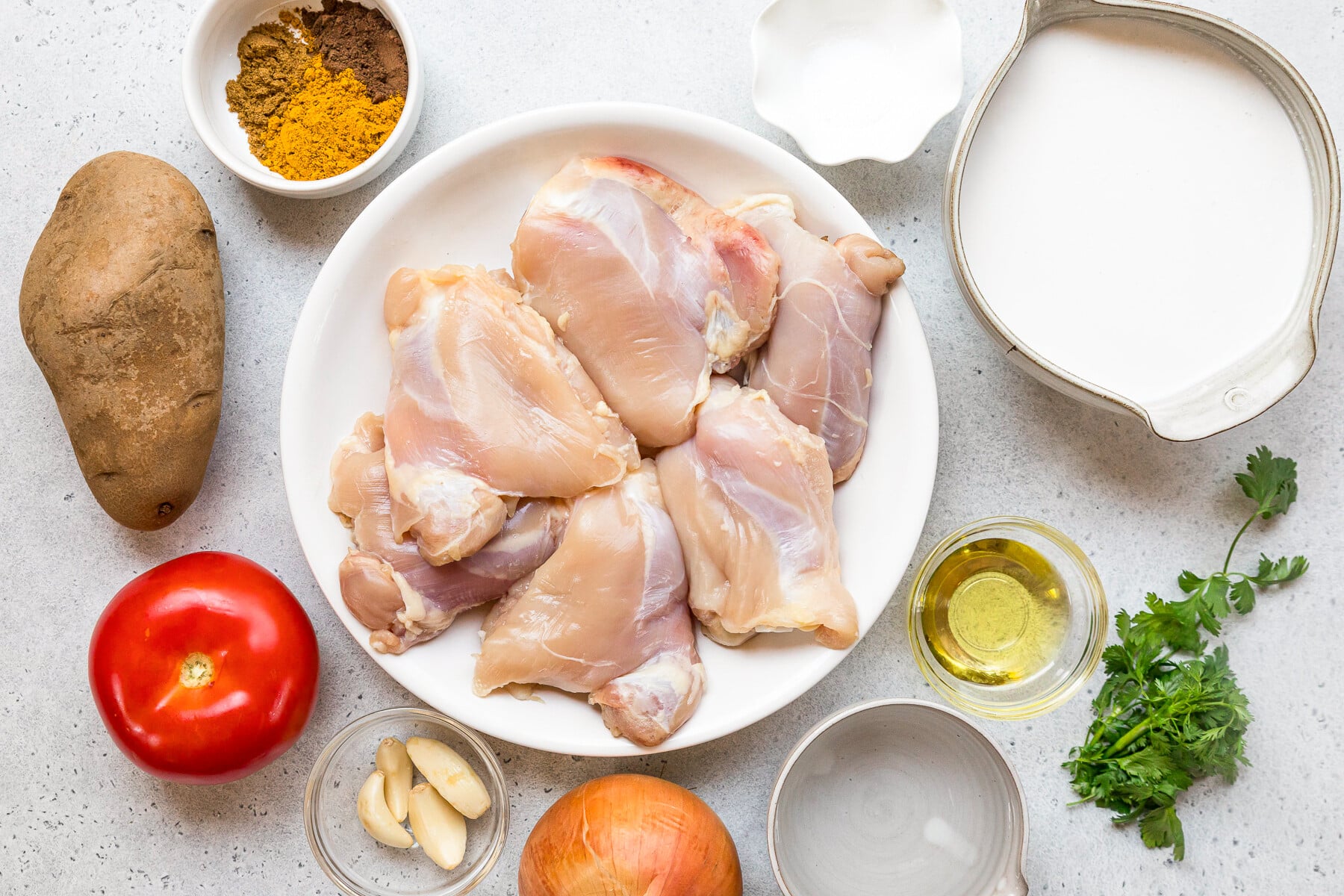 Chicken Curry ingredients